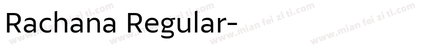 Rachana Regular字体转换